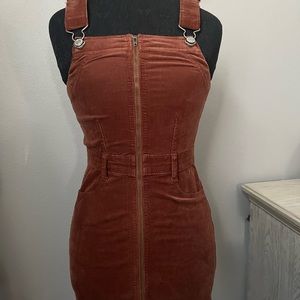 Corduroy overall dress